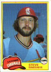 1981 Topps Baseball Cards      541     Steve Swisher